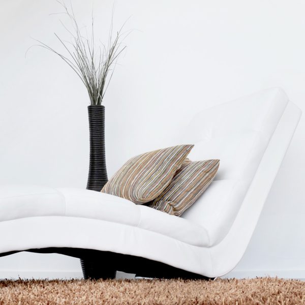 Sofa redondo blanco moderno
